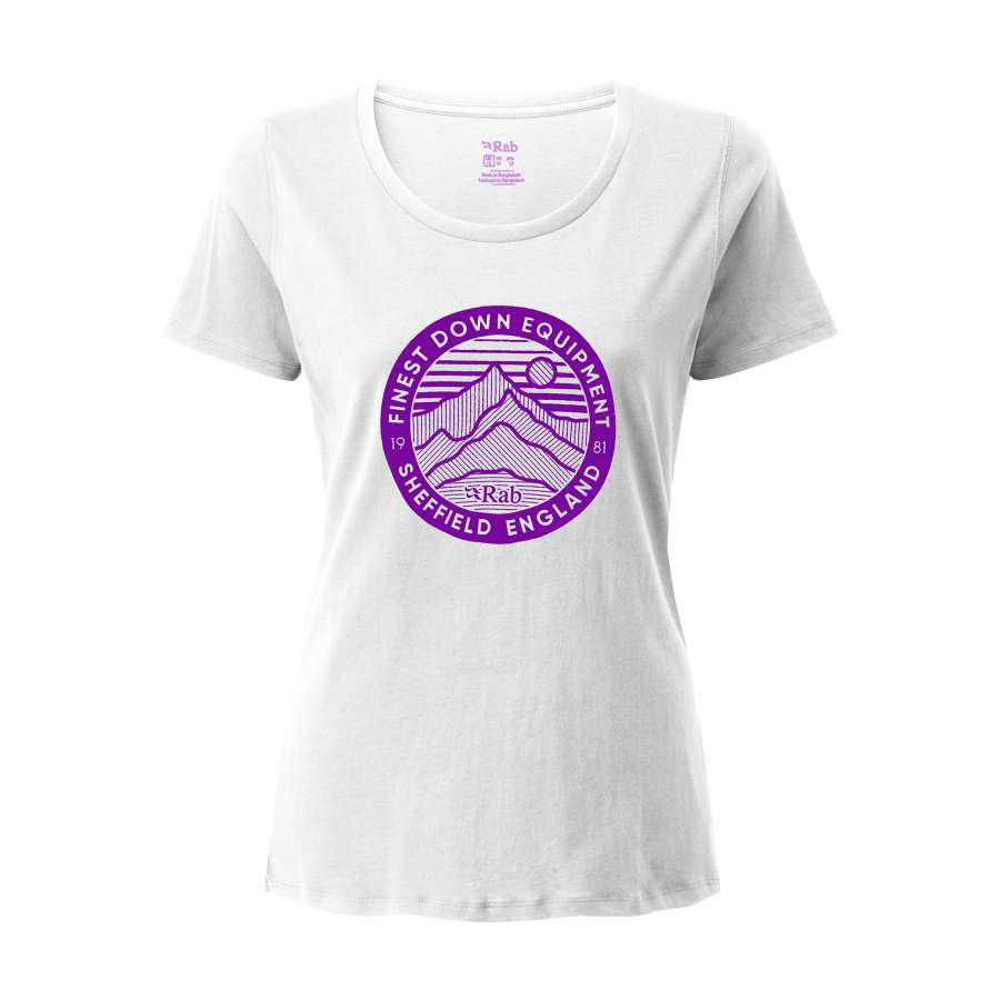 White - Rab Stance 3 Peaks SS Tee wmns