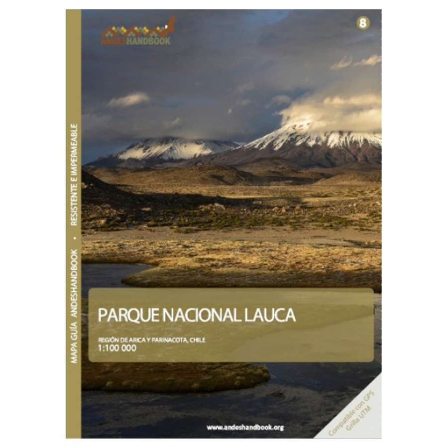 Lauca. - Andeshandbook Mapa Lauca
