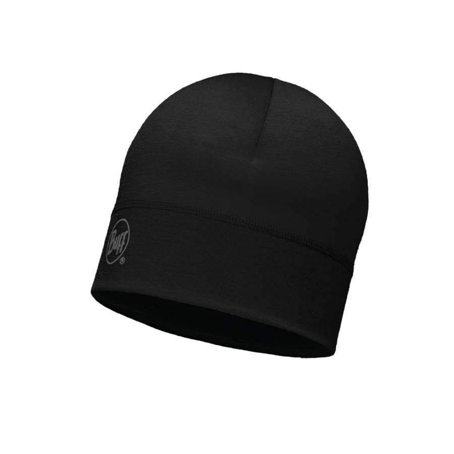 SOLID BLACK - Buff® Merino Wool 1 Layer Hat Buff®