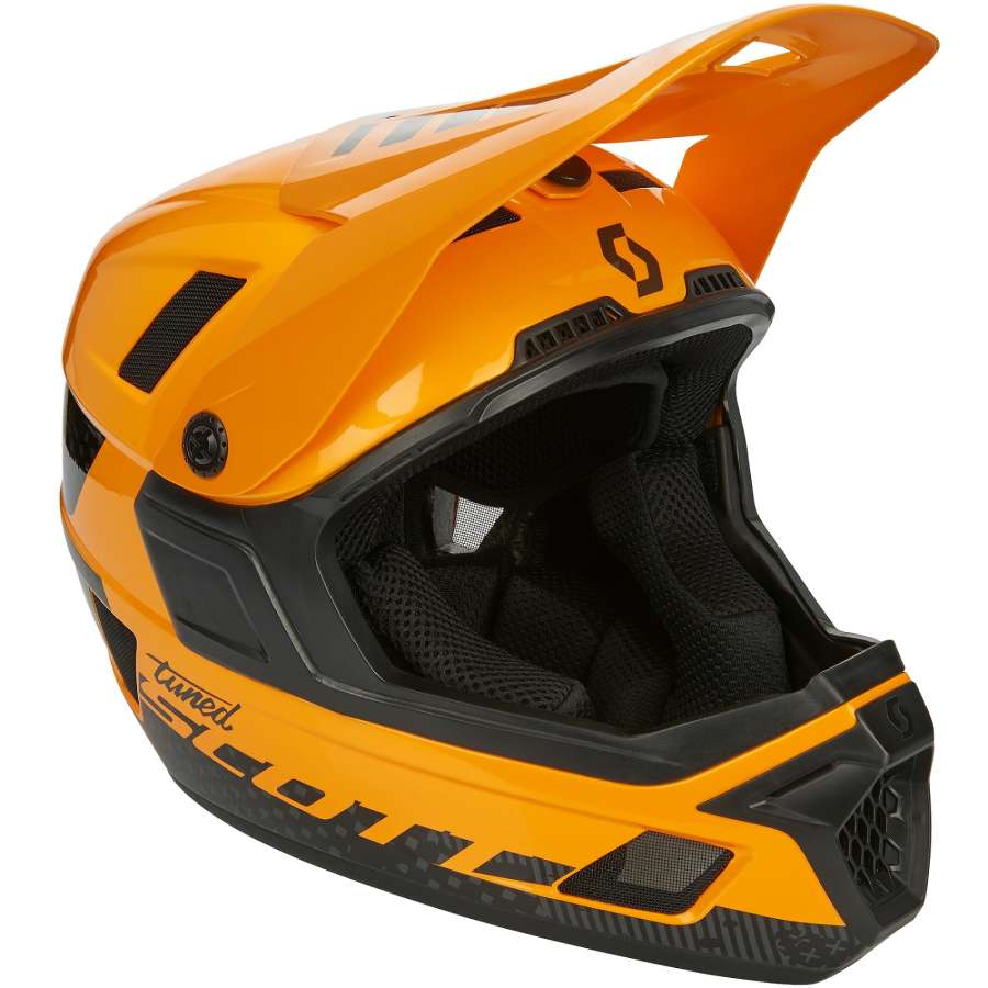 Fire Orange - Scott Helmet Nero PLUS