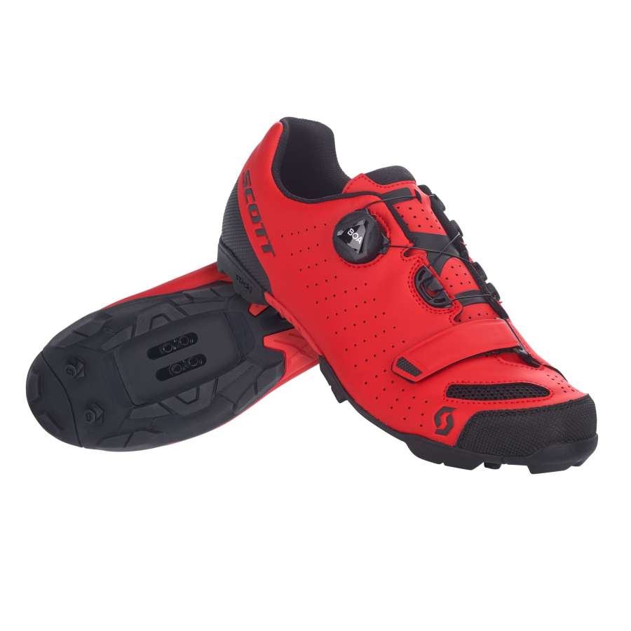 red/black - Scott Shoe Mtb Comp Boa - Zapatos para Ciclismo de Montaña