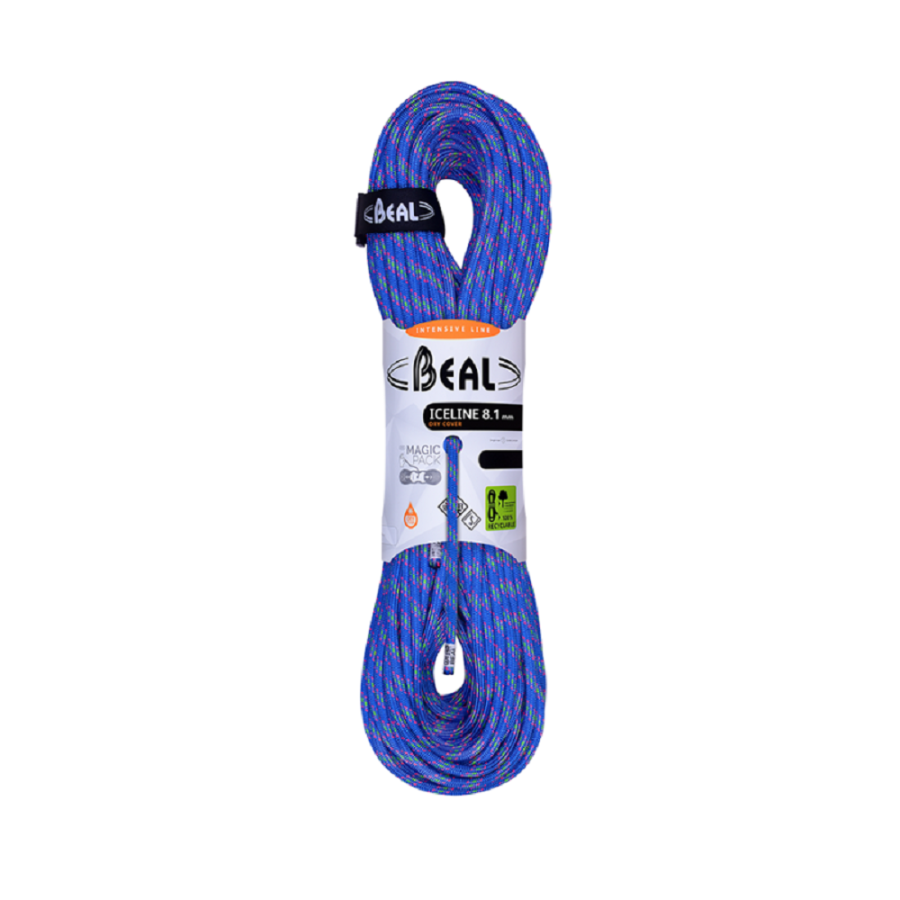 BLUE - Beal 8,1mm Ice Line Unicore - Dry Cover