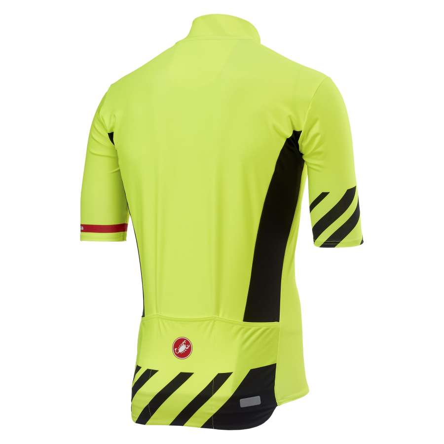 Yellow Fluo back - Castelli Mid Weight Ss Jersey