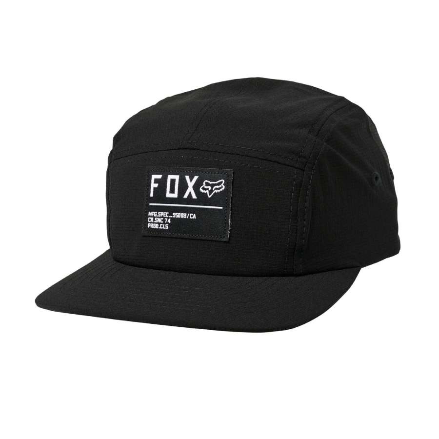 Black/White - Fox Racing Non Stop 5 Panel Hat