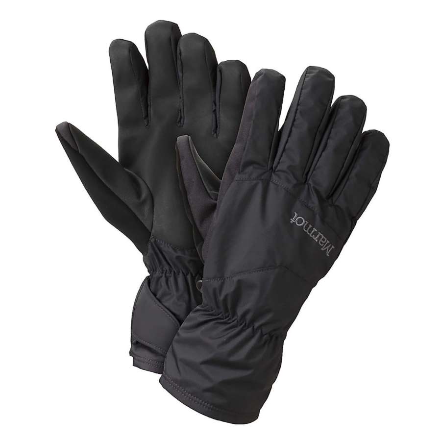 Black - Marmot PreCip Undercuff Glove