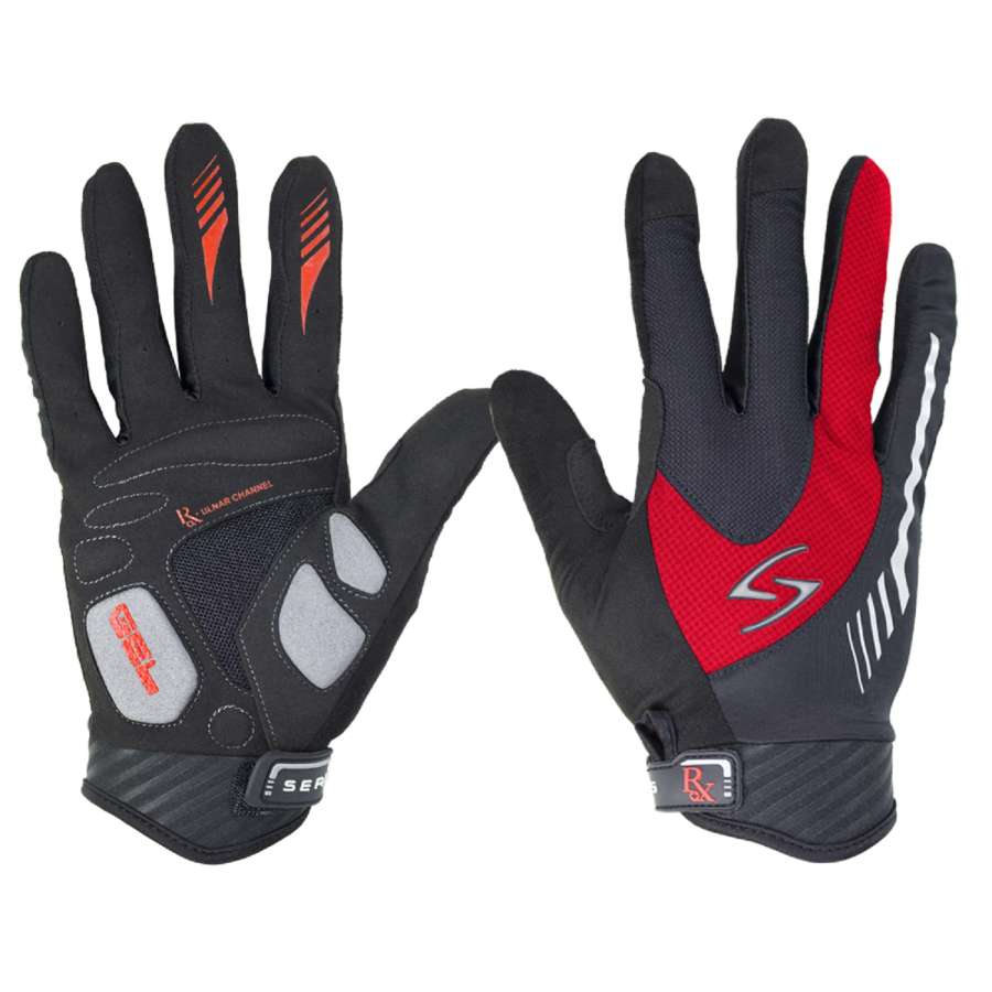 Red - Serfas Men´s Full Finger RX Glove
