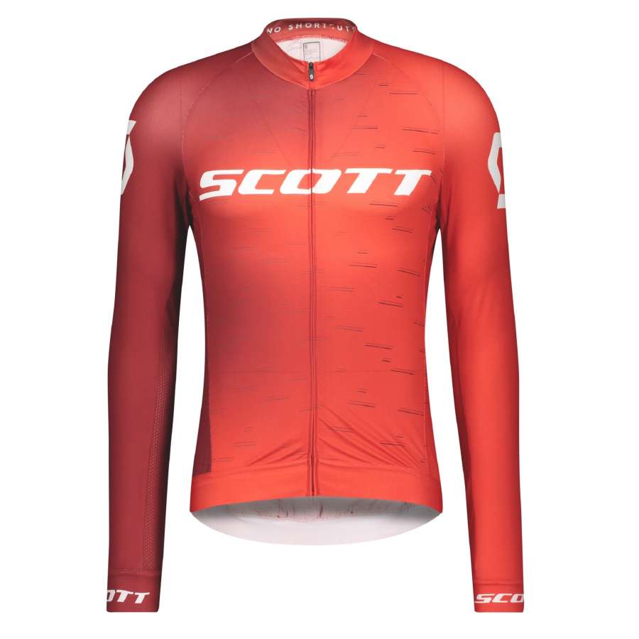 Fiery Red/White - Scott Shirt M's RC Pro L/SL