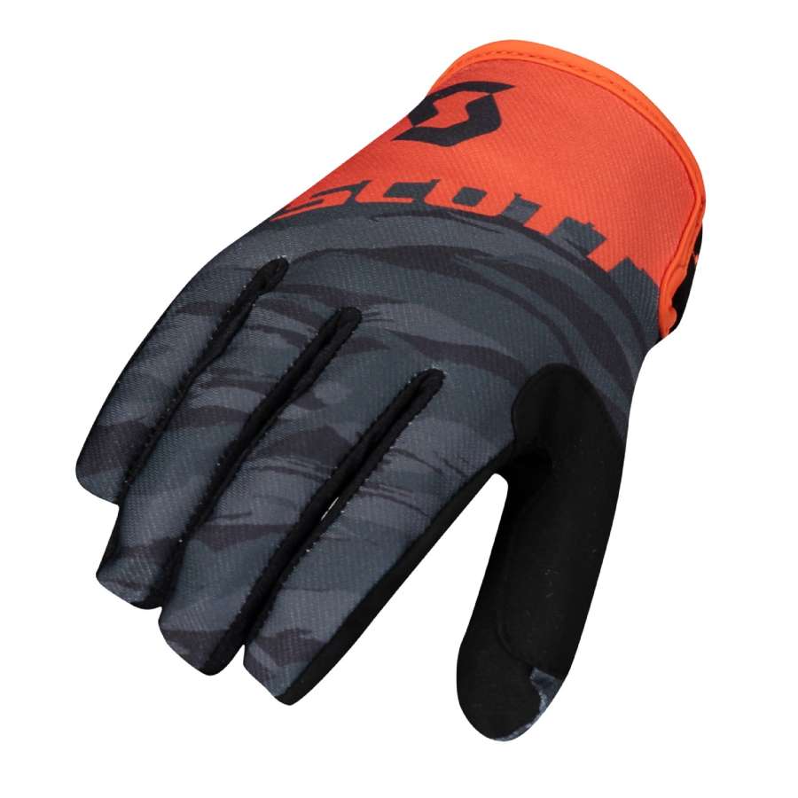 black/orange - Scott Glove 350 Dirt