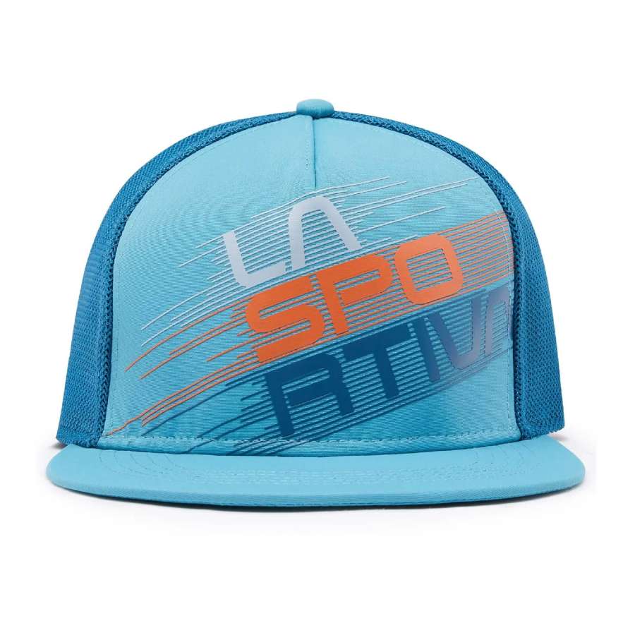 Topaz/Space Blue - La Sportiva Trucker Hat Stripe Evo