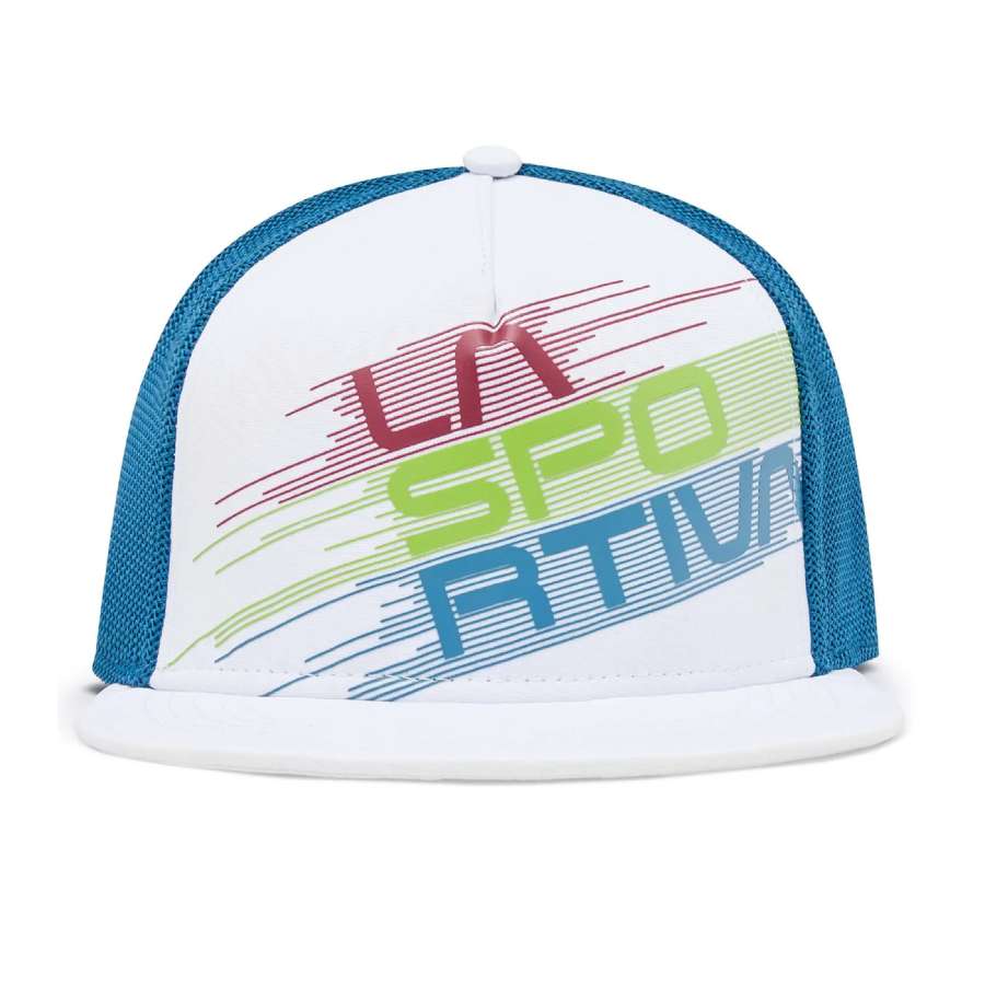 White/Space Blue - La Sportiva Trucker Hat Stripe Evo