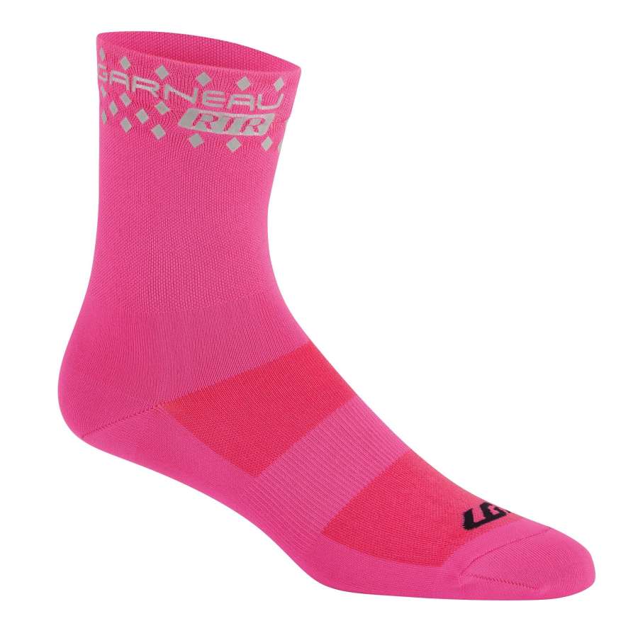 Pink Glow - Garneau Conti Long Rtr Cycling Socks