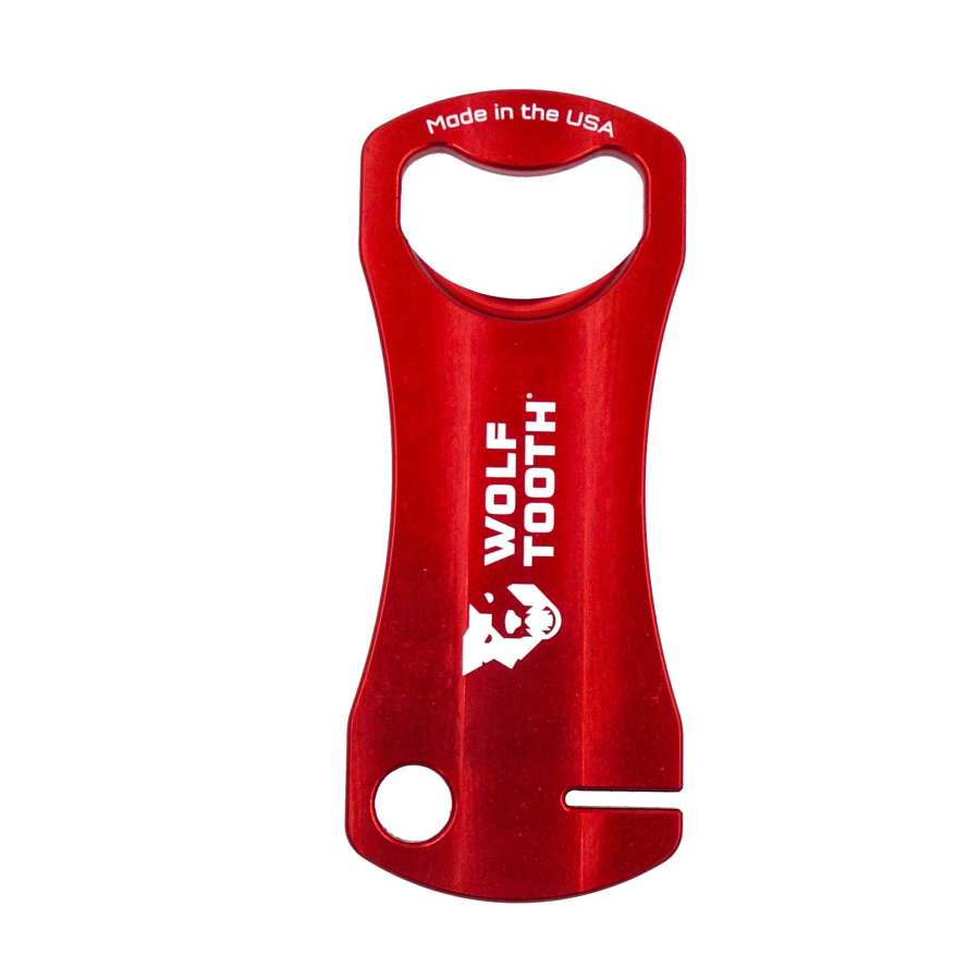 Red - Wolf Tooth Bottle Opener With Rotor Truing Slot