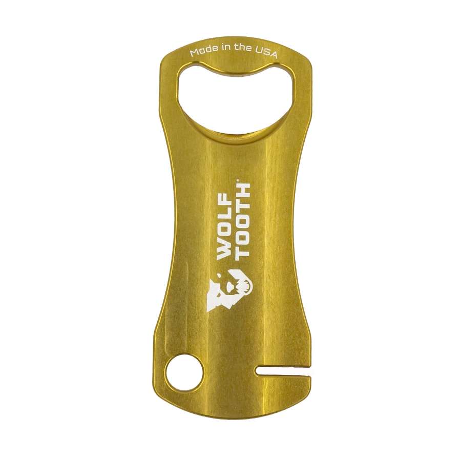 Gold - Wolf Tooth Bottle Opener With Rotor Truing Slot