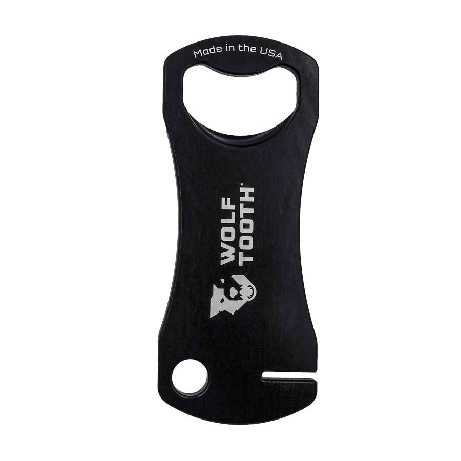 Black - Wolf Tooth Bottle Opener With Rotor Truing Slot