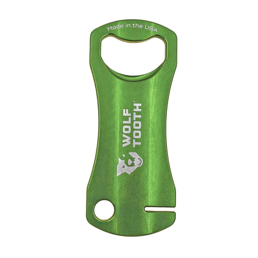 Green - Wolf Tooth Bottle Opener With Rotor Truing Slot