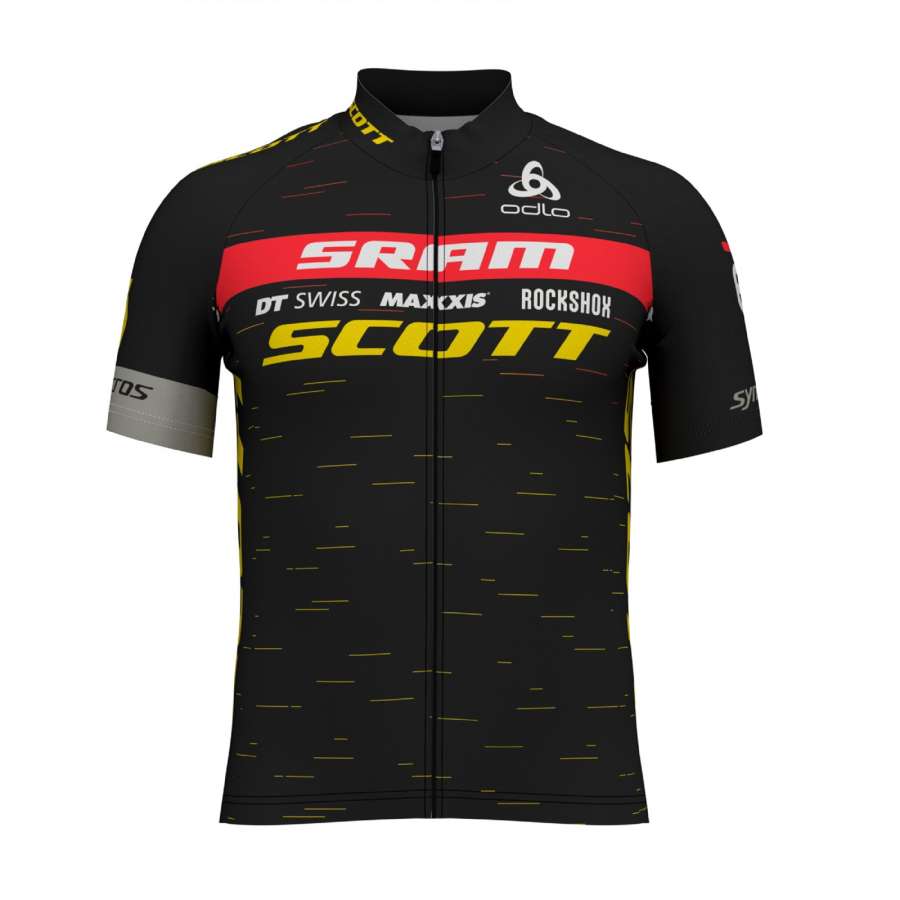BLACK SULPHUR/YELLOW - Scott Shirt SCOTT SRAM Racing Team Replica