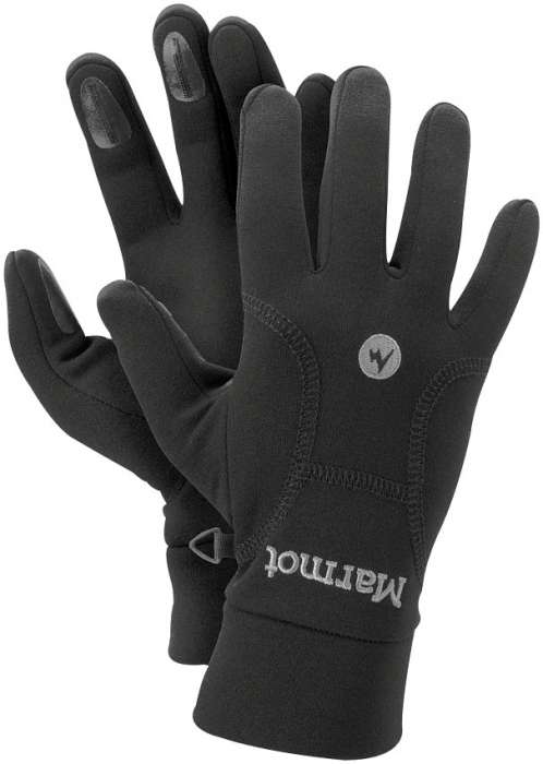 BLACK - Marmot Power Stretch Glove
