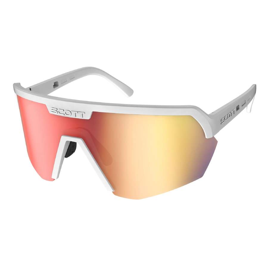 white matt/red chrome - Scott Sunglasses Sport Shield