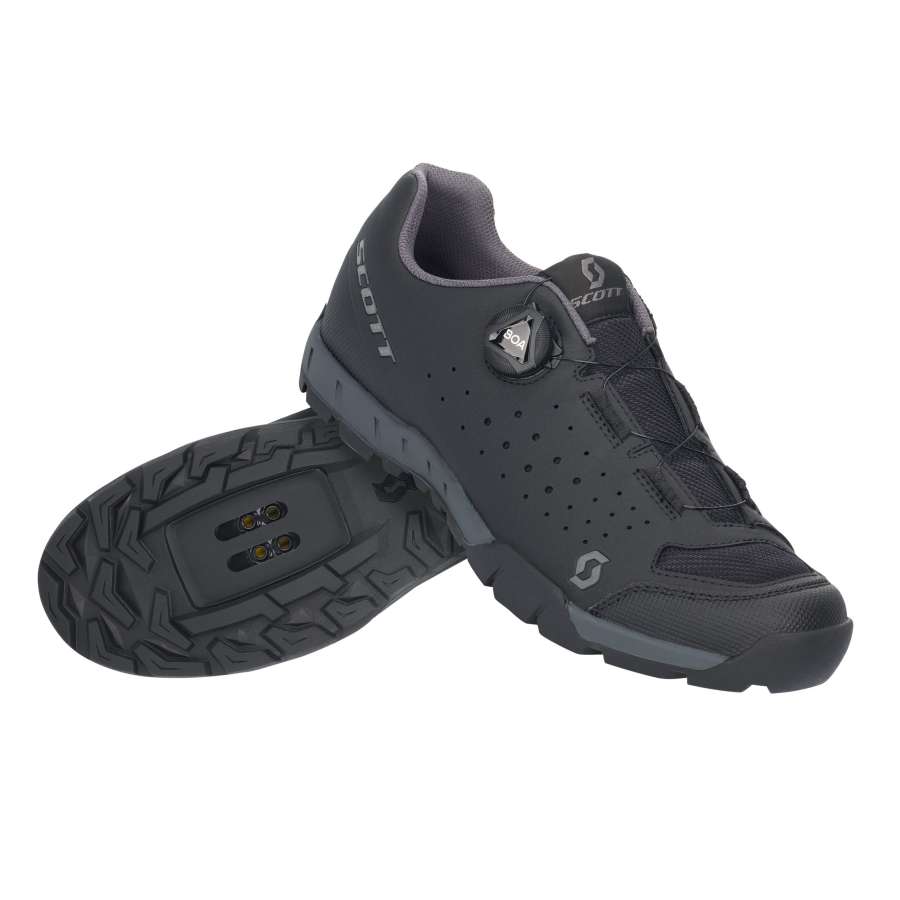 Black/Dark Grey - Scott Shoe Sport Trail Evo Boa
