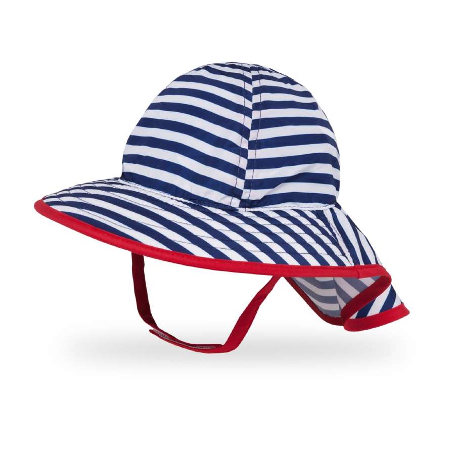 Navy/White Stripe - Sunday Afternoons Infant SunSprout Hat