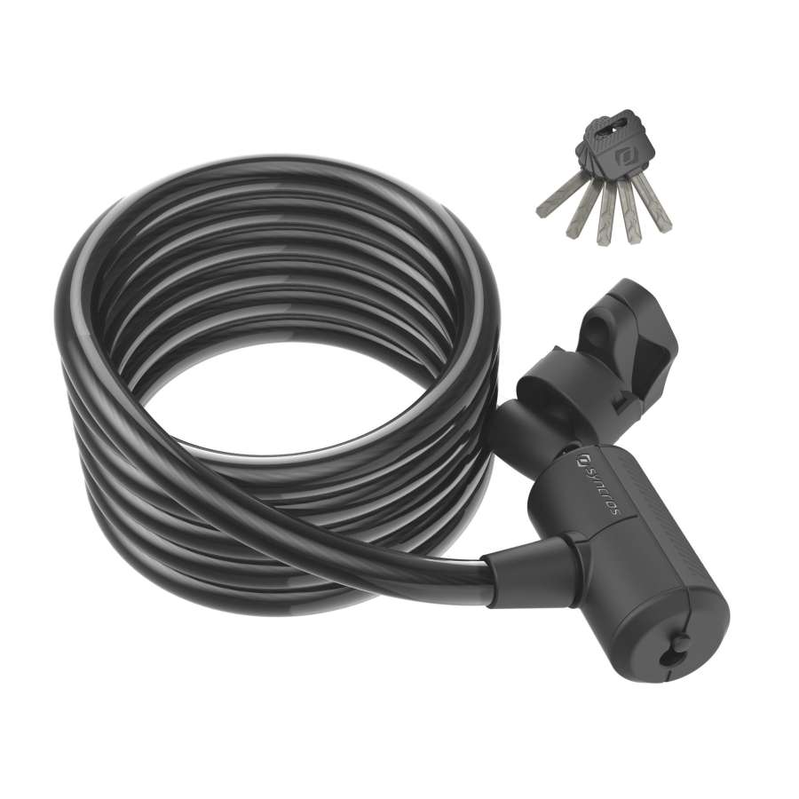 Black - Syncros Masset Coil Cable Key lock