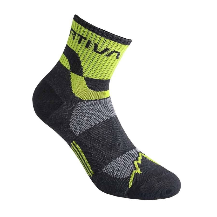 Black/Lime Green - La Sportiva Trail Running Socks