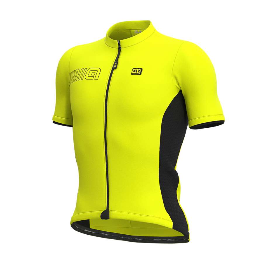 Fluo Yellow - Alé Solid Color Block SS Jersey