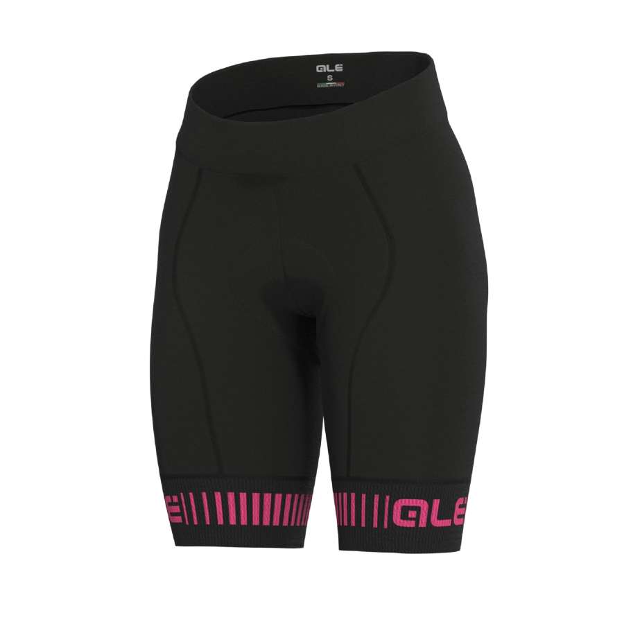 Black/Fluo Pink - Alé Strada Lady Shorts