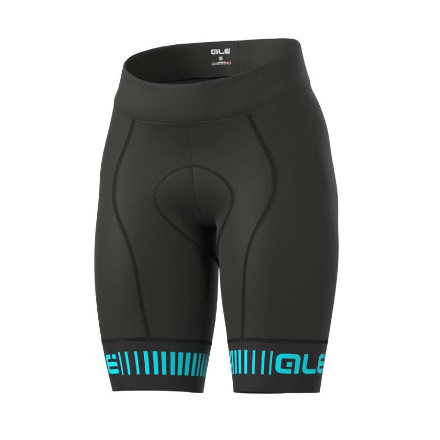 Black/Turquoise - Alé Strada Lady Shorts