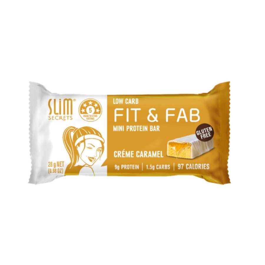 Creme Caramel - Slim Secrets Fit & Fab Mini Protein Bar