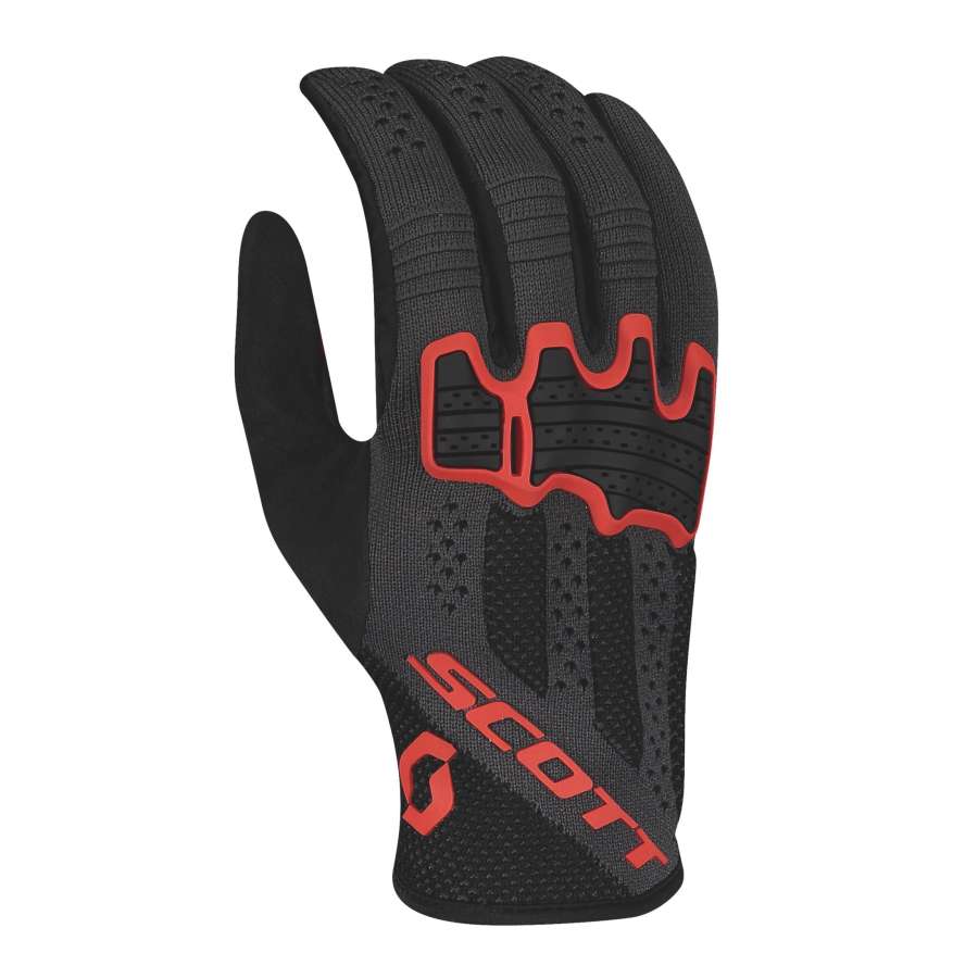 Black/Fiery Red - Scott Glove Gravity LF