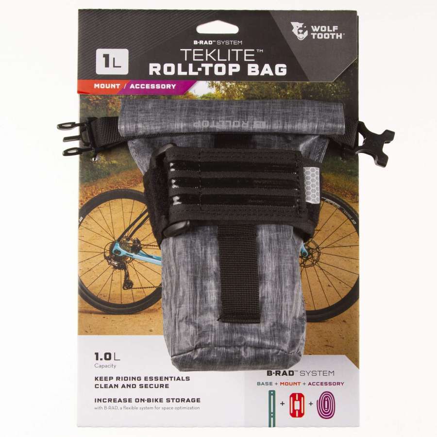  - Wolf Tooth Teklite Roll Top Bag 1.0 L + Mounting Plate
