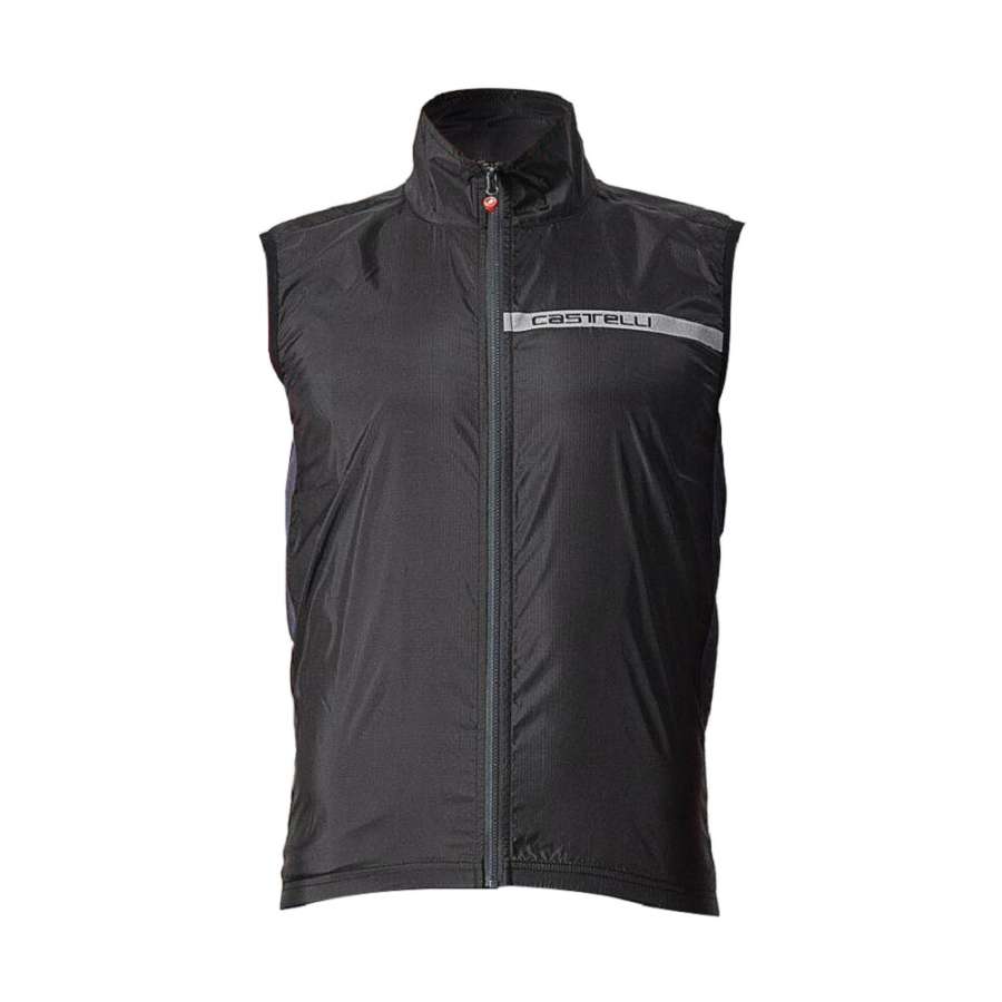Light Black/Dark Gray - Castelli Squadra Stretch Vest