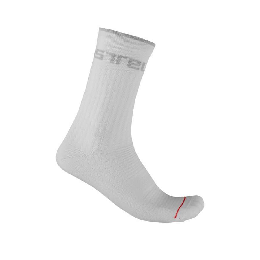 White - Castelli Distanza 20 Sock