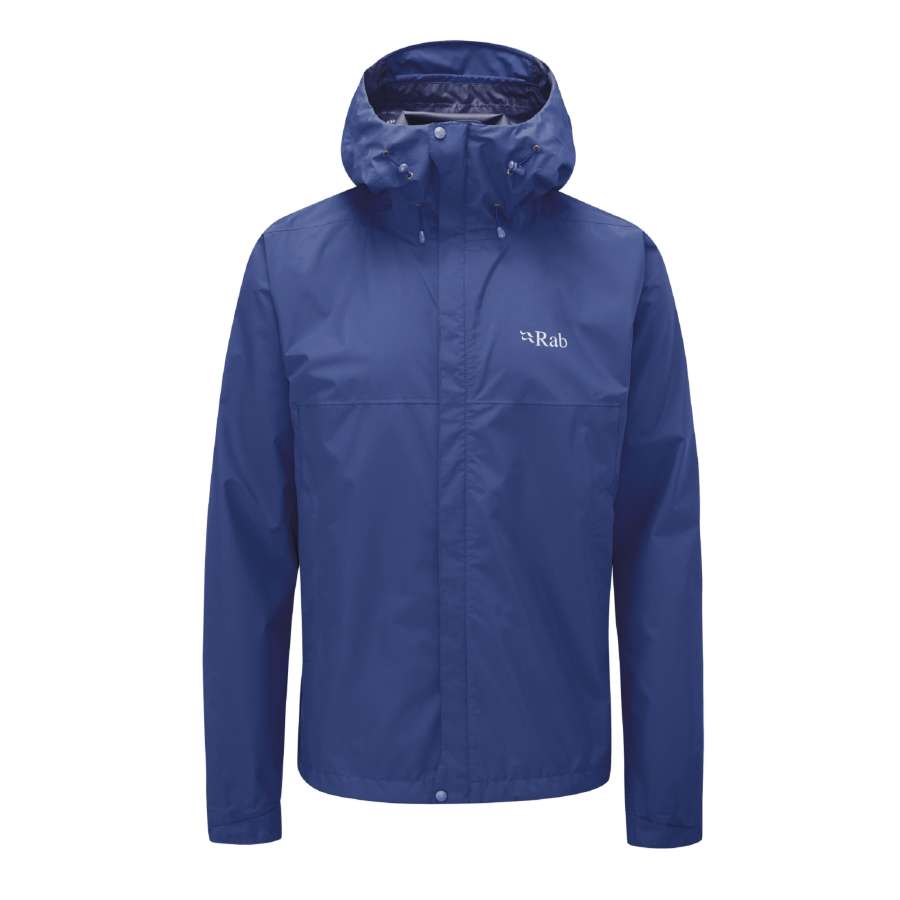 NIGHTFALL/BLUE - Rab Downpour Eco Jacket - Chaqueta Impermeable Hombre