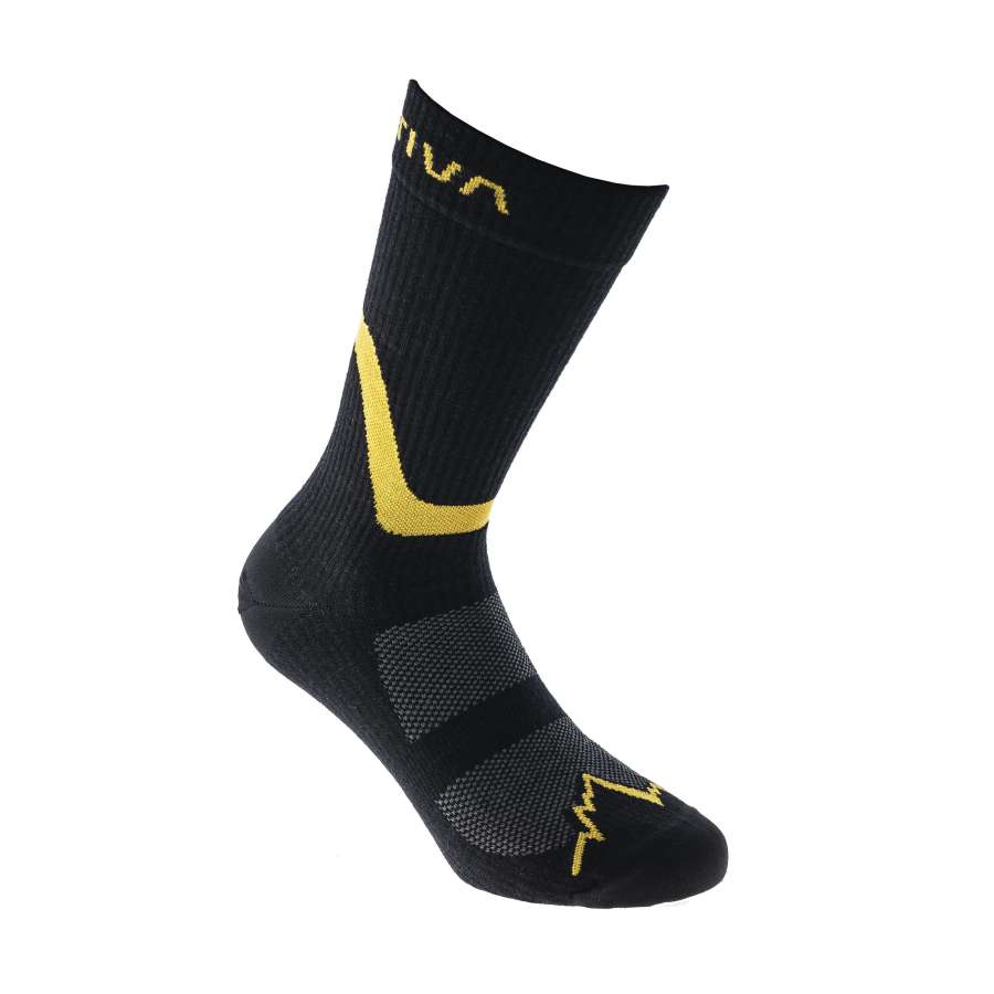 Black/Yellow - La Sportiva Hiking Socks