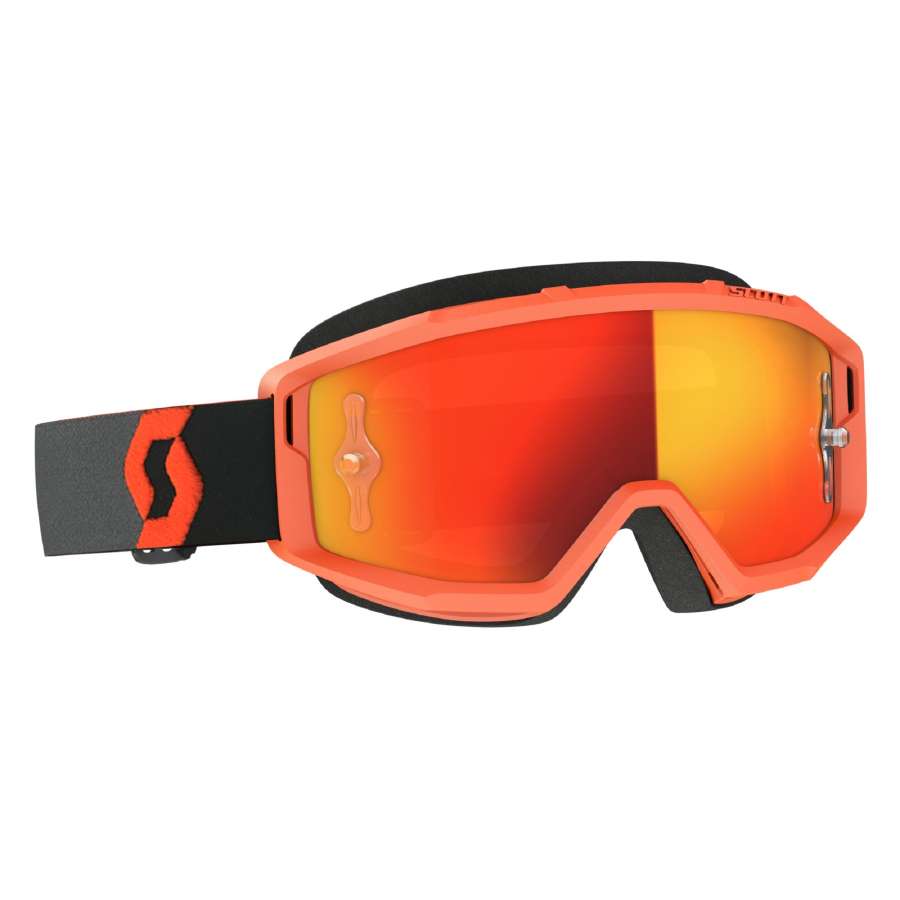 Orange/Black - Orange Chrome Works Lens - Scott Goggle Primal