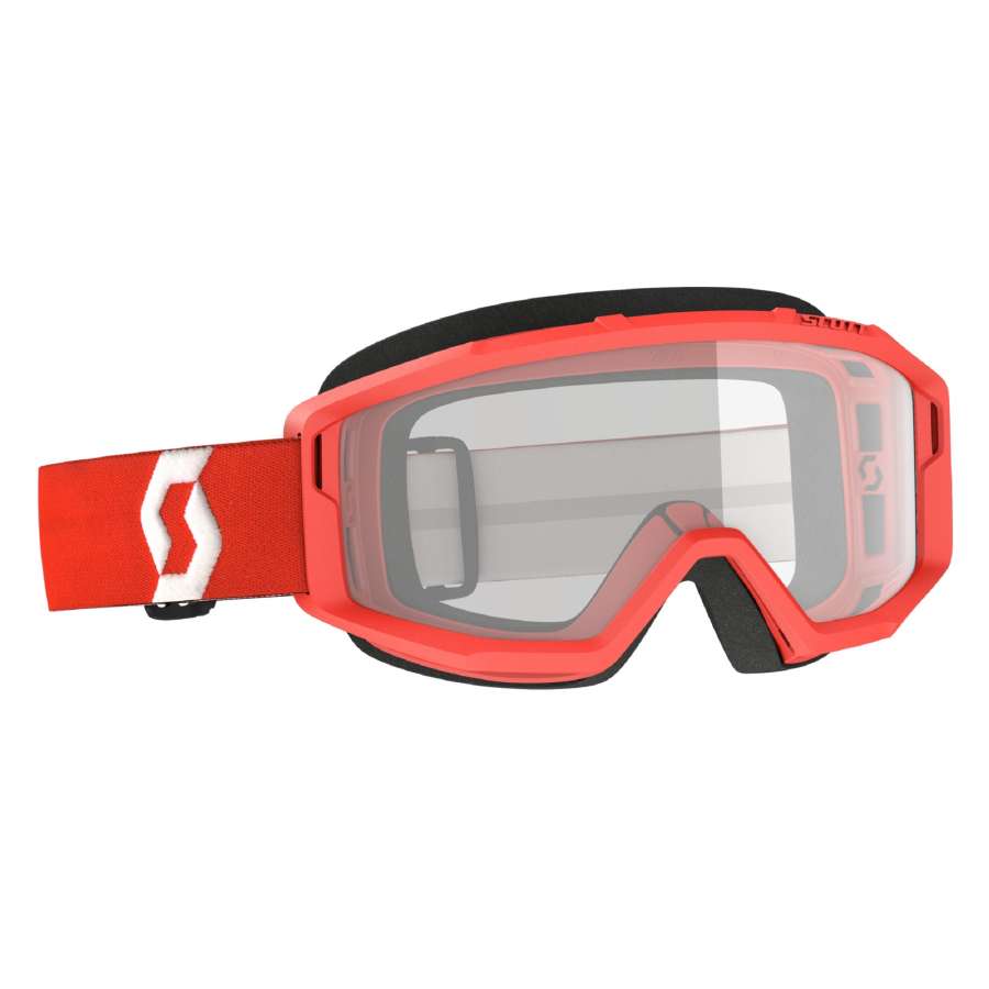 Red - Clear Lens - Scott Goggle Primal