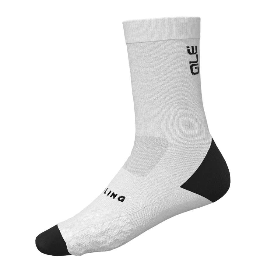 WHITE - Alé Digitopress Cupron 16cm Socks