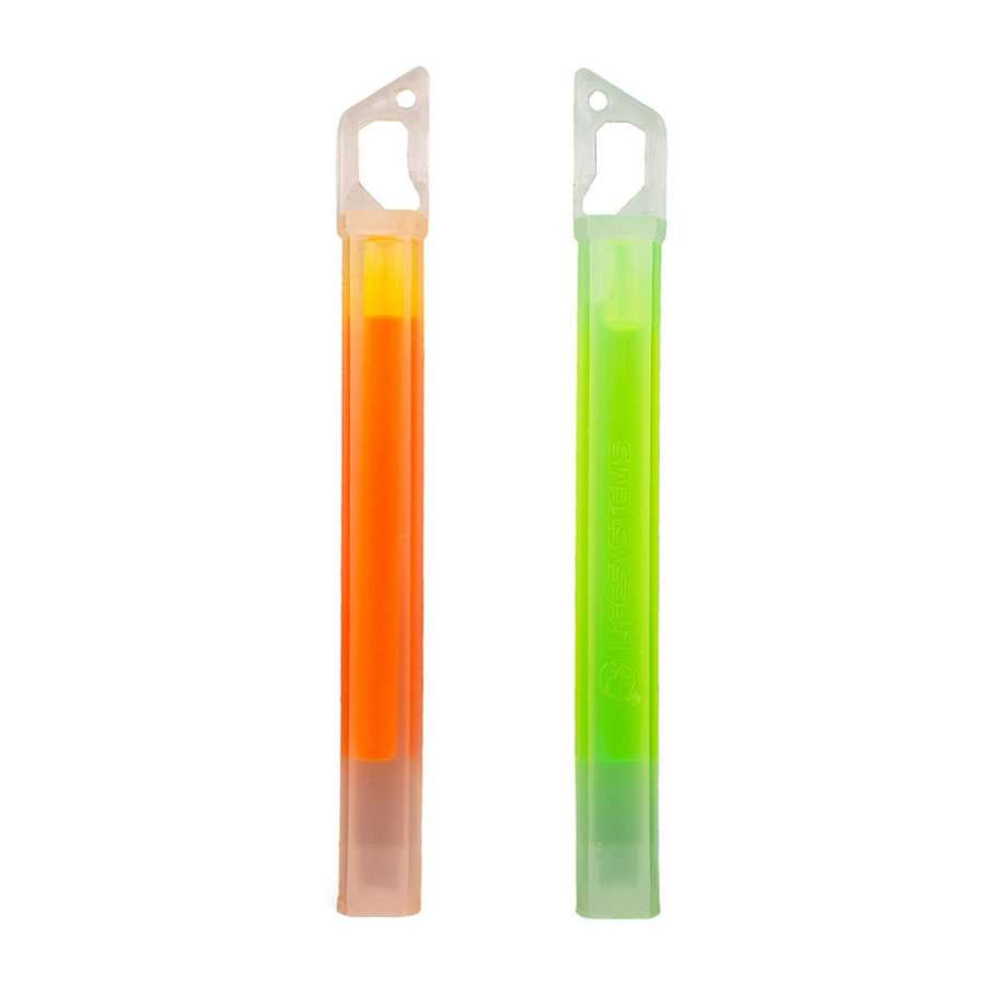 Orange/Green - Lifesystems 15H Glow Sticks – Green/Orange (2 Pack)
