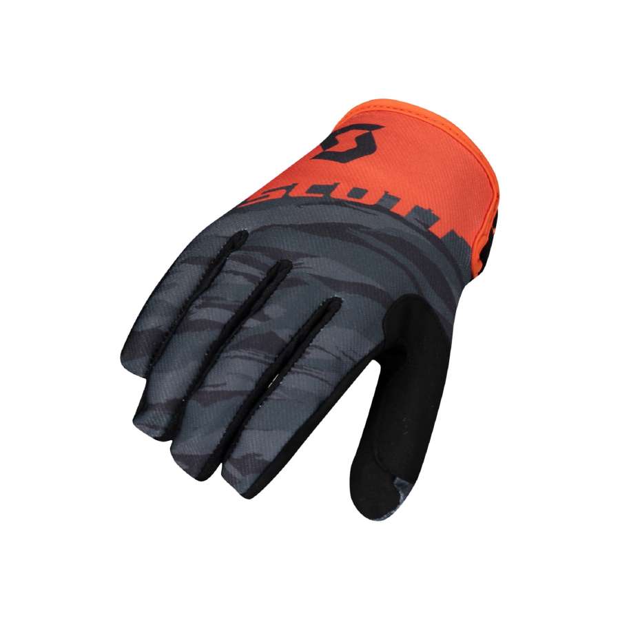 Black/Orange - Scott Glove 350 Dirt Kids