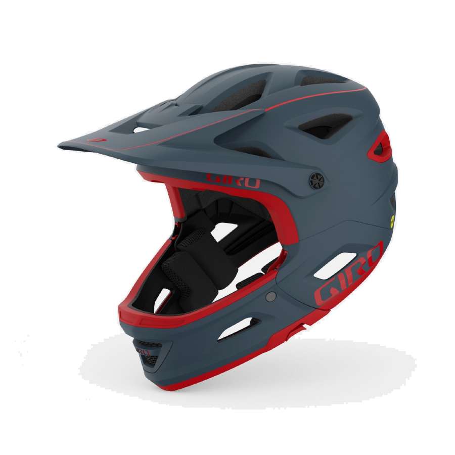 Matte Portaro Grey/Red - Giro Switchblade MIPS Helmet 