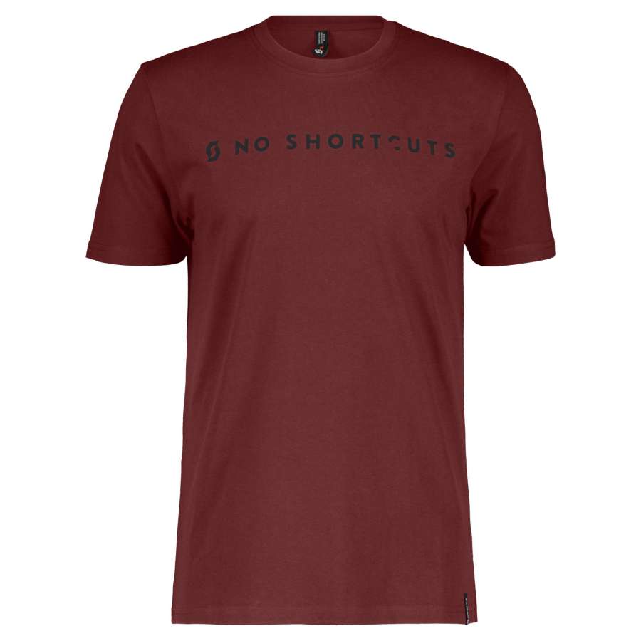 wood red - Scott Tee M´s No Shortcuts SS