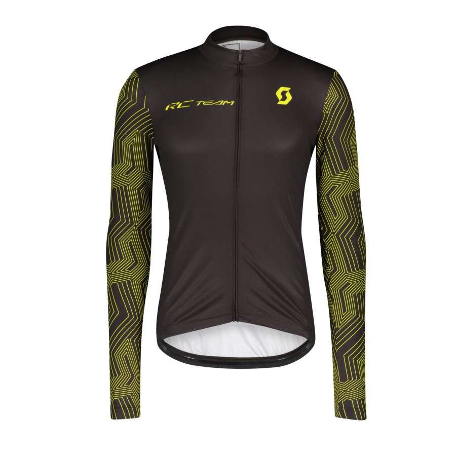 Black/Suphur Yellow - Scott Shirt M´s RC Team 10 LS