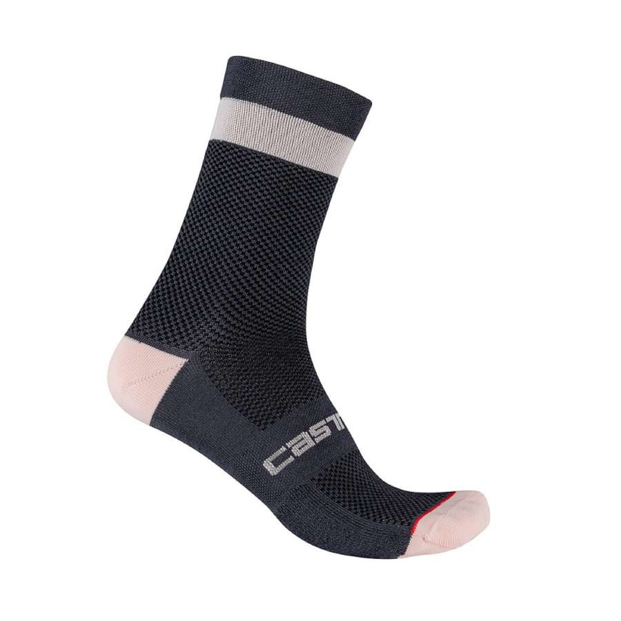 Dark Steel Blue/Soft Pink - Castelli Alpha W 15 Sock
