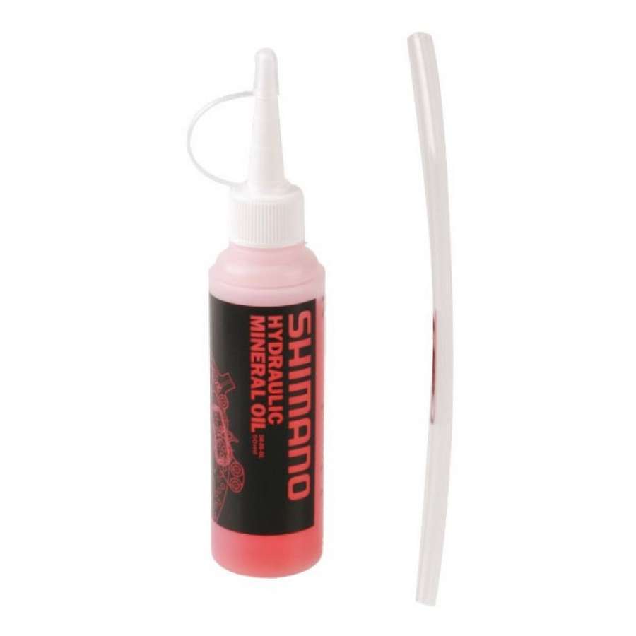 Red - Shimano Disc Brake Bleed kit. Includes bleed hose