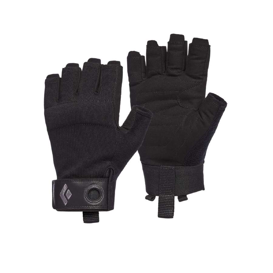 Black - Black Diamond Crag Half-Finger Gloves