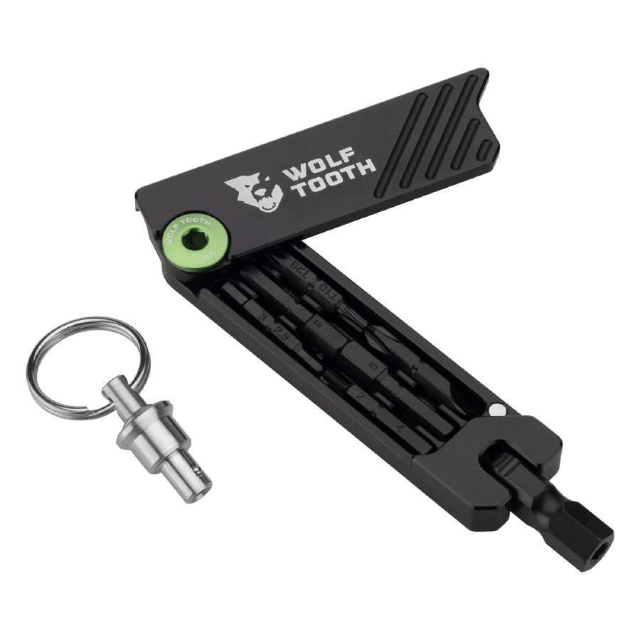 Green - Wolf Tooth 6 Bit Hex Wrench Multitool