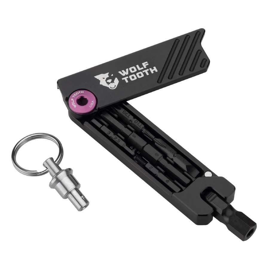 Purple - Wolf Tooth 6 Bit Hex Wrench Multitool