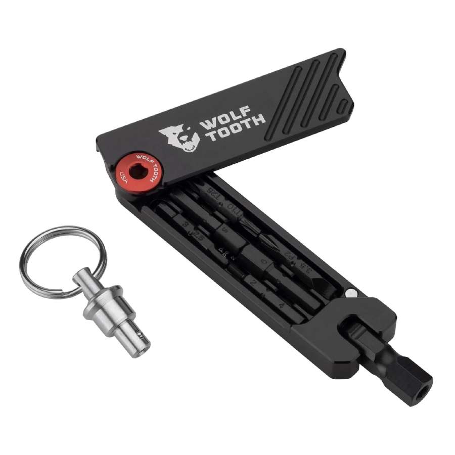 Red - Wolf Tooth 6 Bit Hex Wrench Multitool